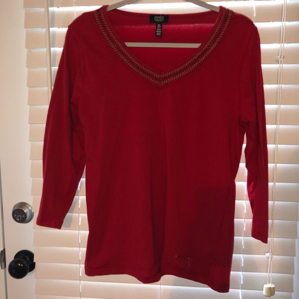 Jones New York 3/4 Sleeves Top